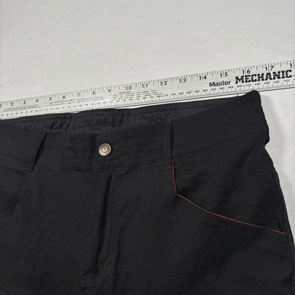 13th Heaven Co Pants Mens 34x32 Black Technical Hiking Outdoor Articulated Knee